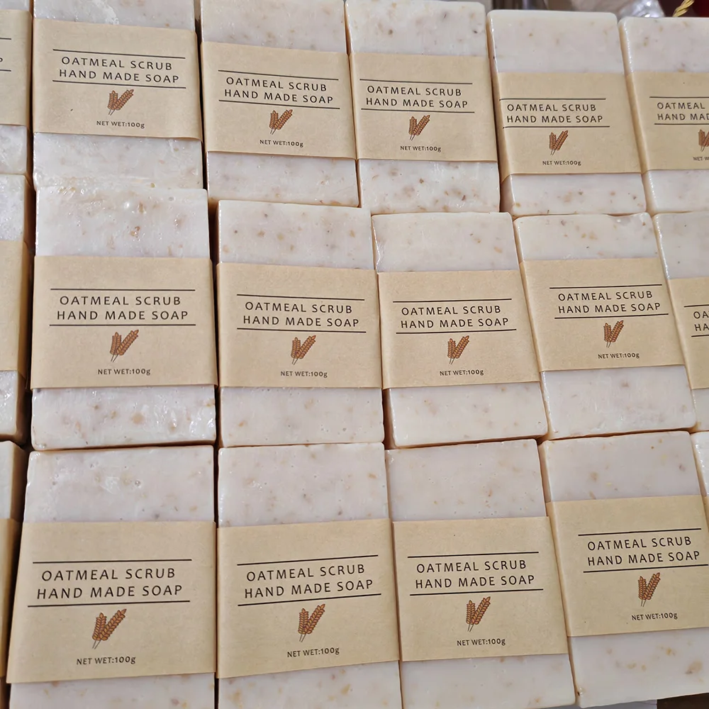 Домашнее масло ши коз козий Овес молоко и мед овсяные миндальные мыла для лица зудящей кожи