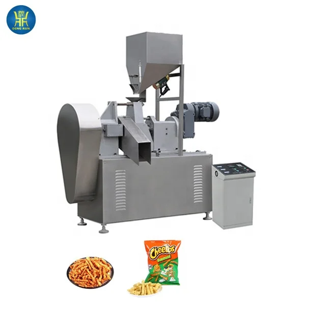 fully automatic kurkure flamin hot spicy cheetos chetos making machinery industry equipment