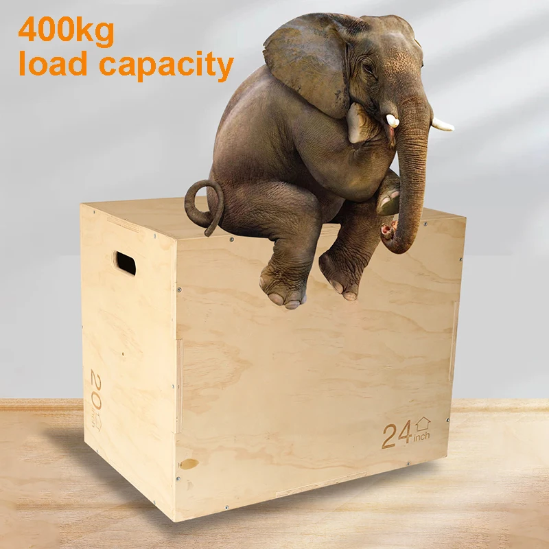 MKAS Caja De Salto 3 In 1 Custom Logo Wood Plyobox Plyo Jump Box Set Fitness Wooden Jump Plyometric Plyo Box