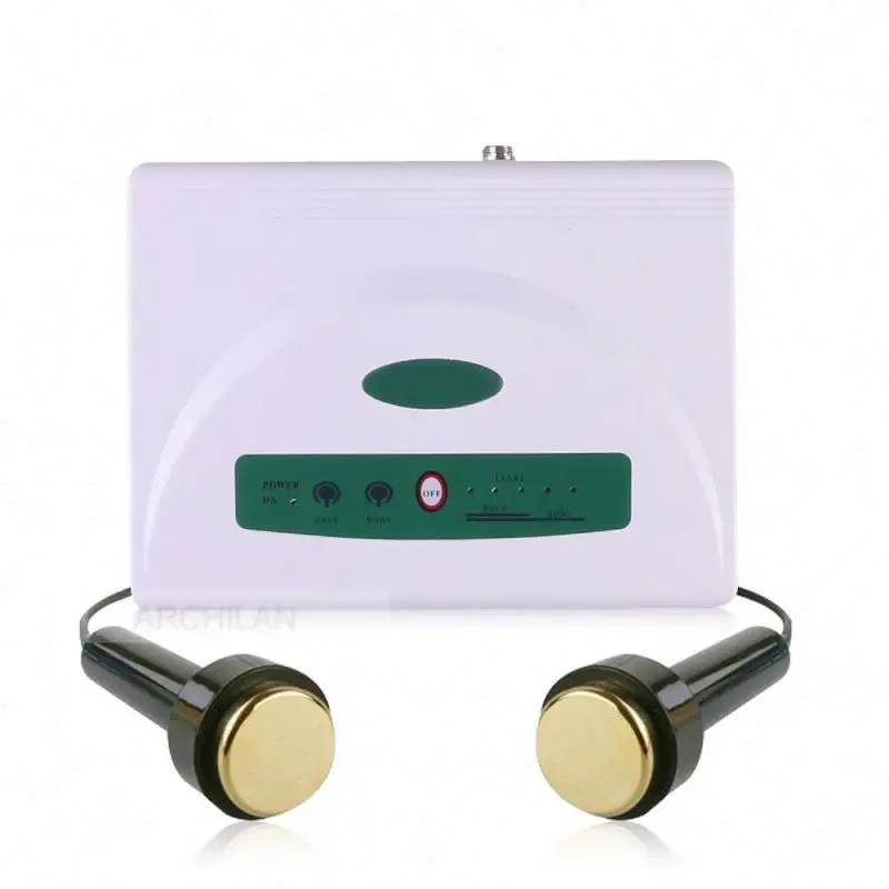 Home use face lifting beauty system 2 handles ultrasonic personal care device