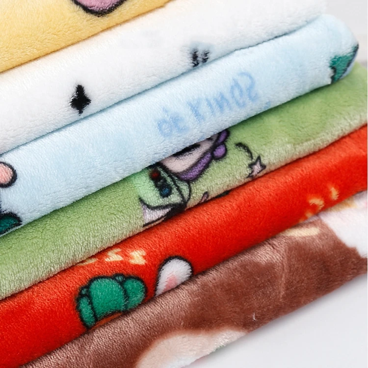 Direct Sales Clothing Blanket, Home Double-Layer Comfortable Thickened Coral Velvet Jacquard Polyester Flannel Fabric/