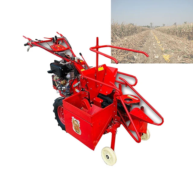 hot sale in South America and Africa and Central Asia single row corn/Maize/ear harvester fit in walking tractor