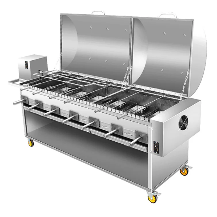 Коммерческий гриль для барбекю из нержавеющей стали, гриль для барбекю