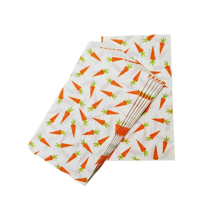 Manufactory High Quality 33x40cm Soft Decoupage Party Luxury Printed  Gold Foiled Personalized Dinner Paper Napkins