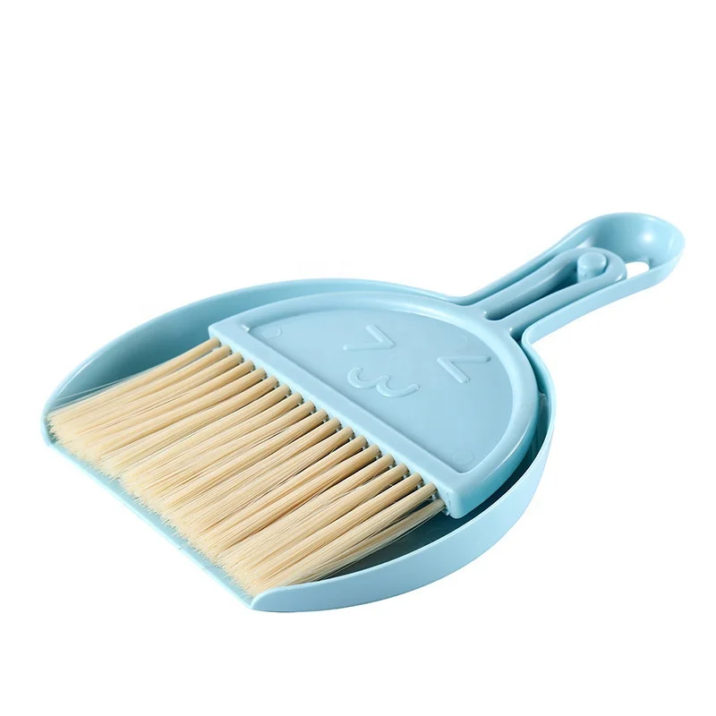 Household Desktop Mini Plastic Broom Keyboard Cleaning Brush Small Broom and Dustpan Set