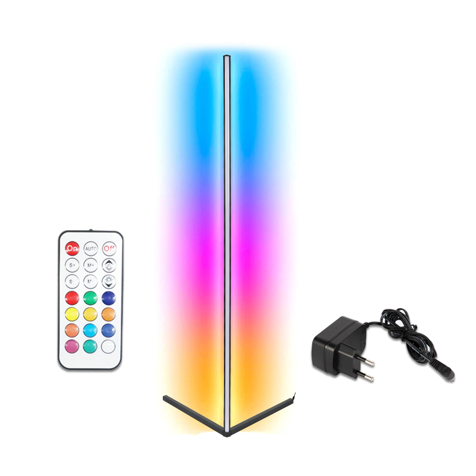 Современный вертикальный RGB светлый меняющийся напольный светильник разноцветный умный стоячий светодиодный декоративный угловой напольный светильник