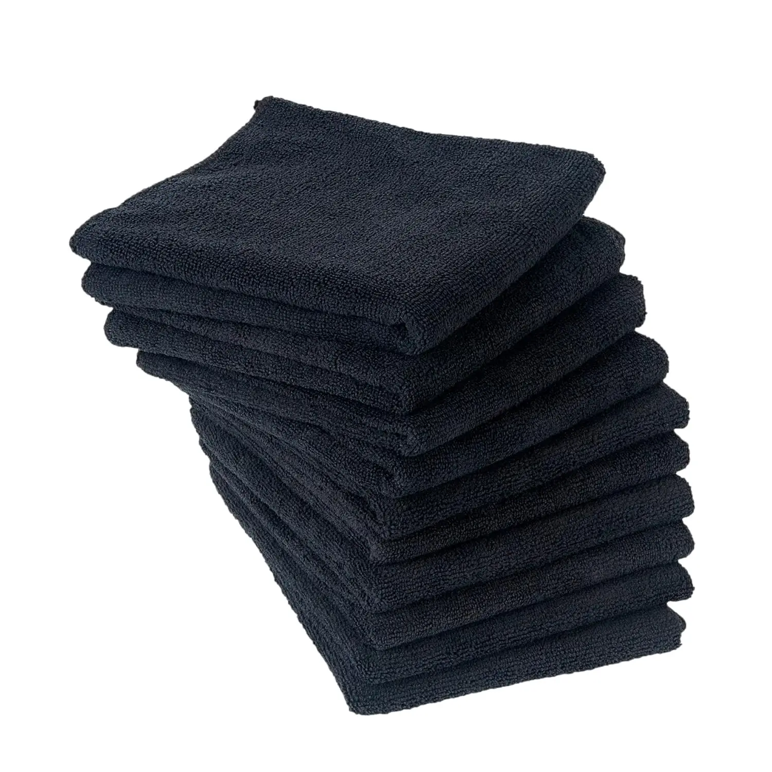 Black bleach proof bleach safe bleach resistant hand towels for salon spa Microfiber black towel