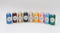 High Tenacity  Polyester rayon embroidery machine thread set Polyester  Thread Embroidery Thread