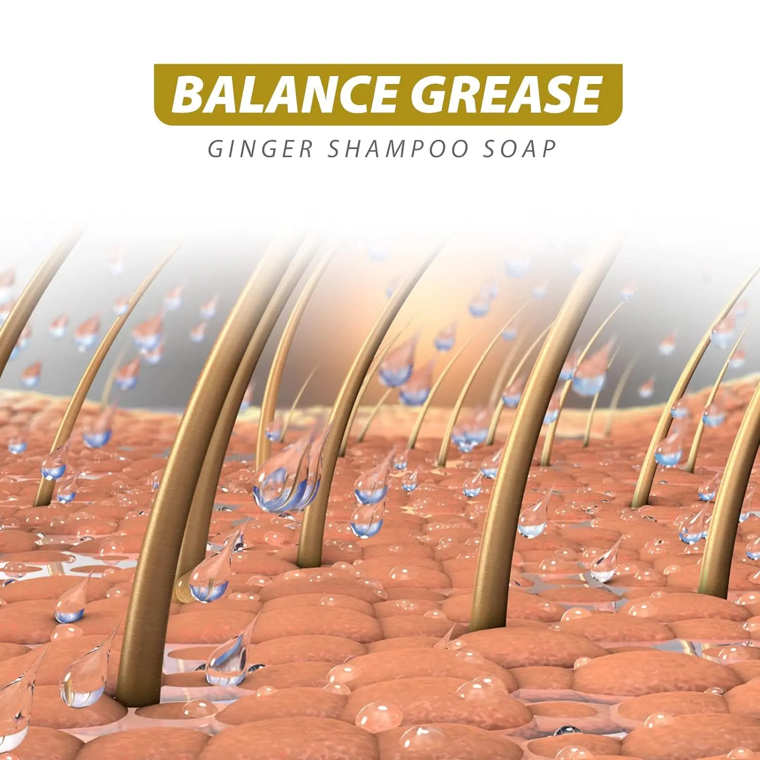 Ginger Hair Growth Shampoo Bars Natural Organic Formula for Promoting Hair Regrowth