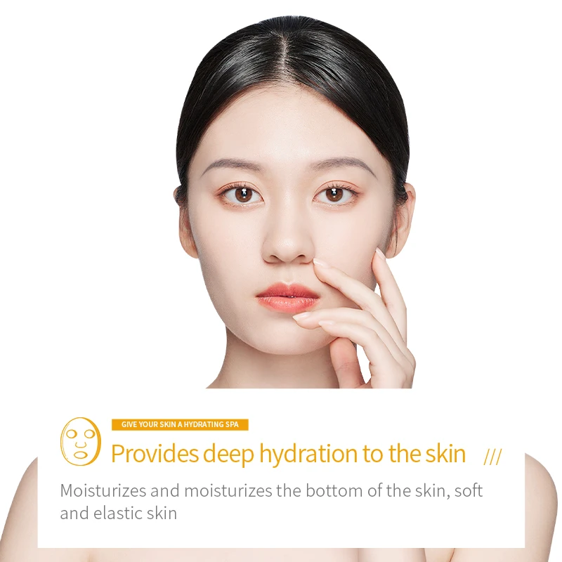 SADOER Korean Skin Care Facial Mask Green Lemon Kiwi Fruit Cherry Blueberry Coffee Vitamin C Whitening Moisturizing Face Mask