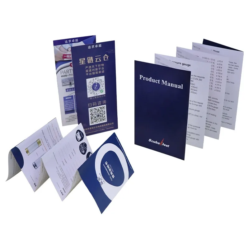 Custom Catalogue Brochure Booklet Product Instruction Manual Printing Books Offset Printing Booklet