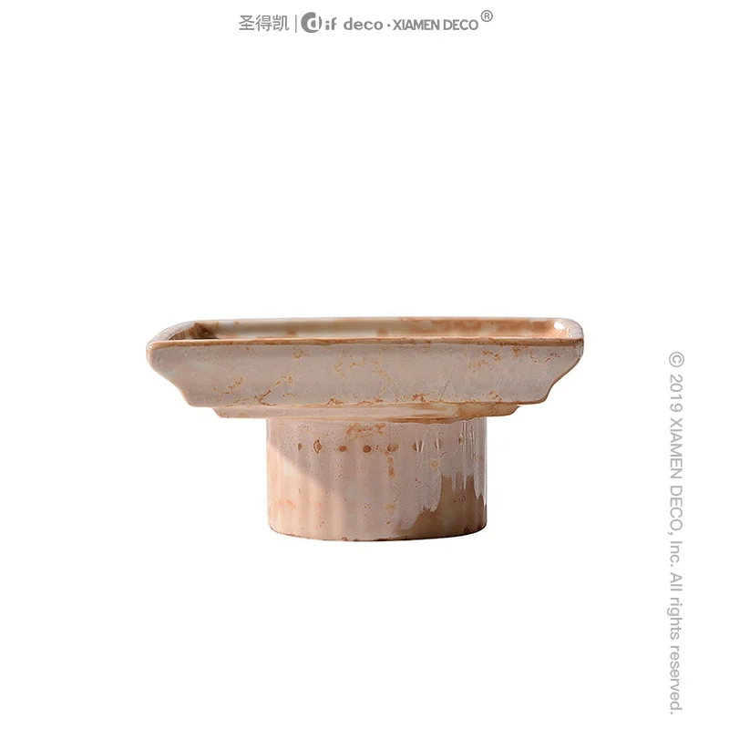 Wholesale custom friendly unique soap holder ceramic sponge soap dishes bathroom accessory set