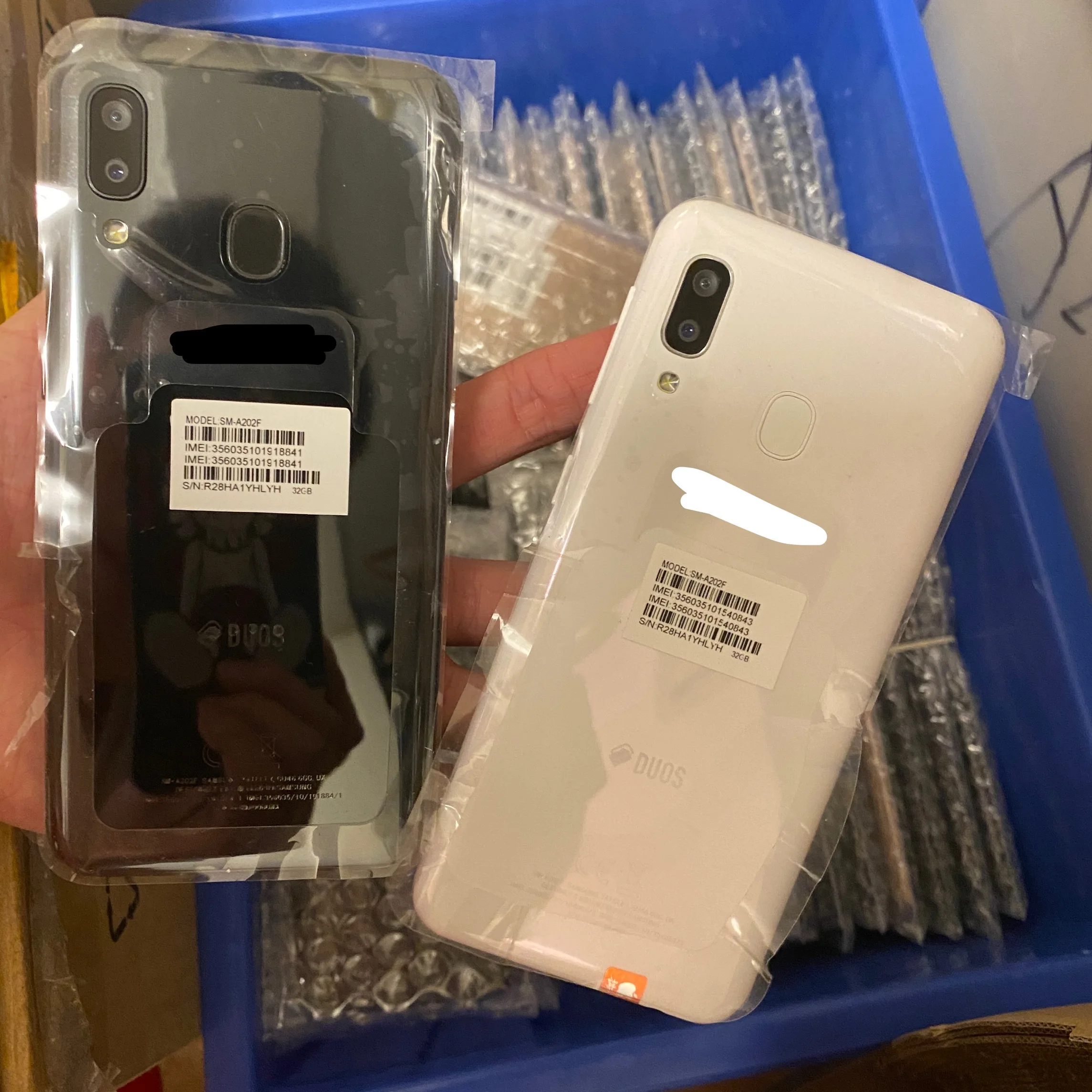 Новинка 99%, б/у, недорогой разблокированный мобильный телефон galaxy 5,8 дюйма с системой android для Samsung A20E