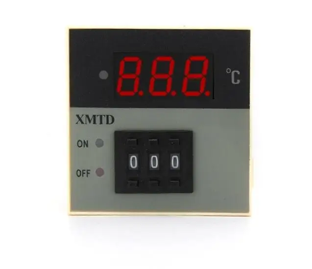 XMTD-2001 PID Digital Display Temperature Controller  K E PT100 Thermocouple 220AC 75*75mm