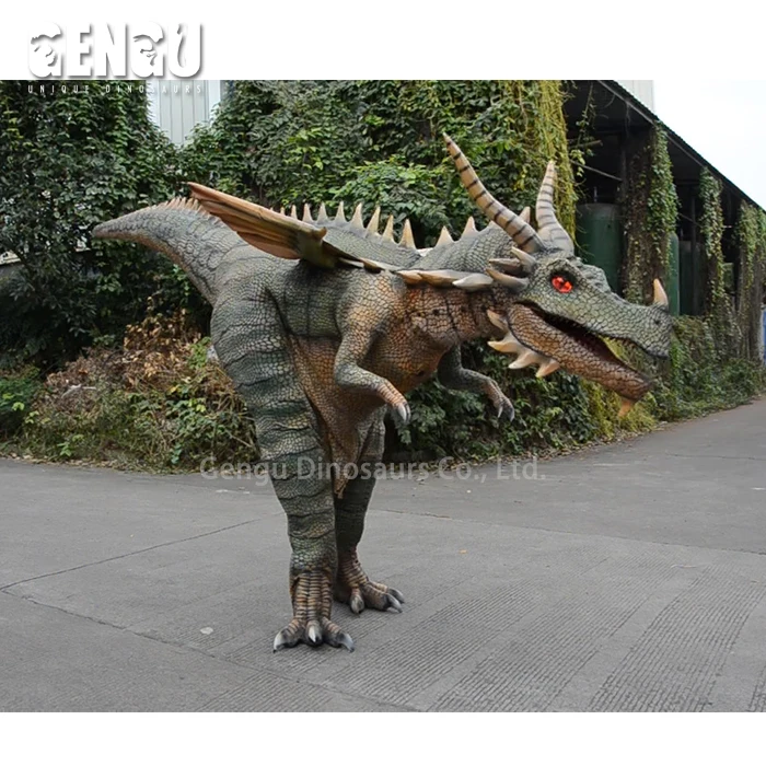 Носимый имитационный костюм динозавра аниматронная модель для взрослых аниматронный дракона