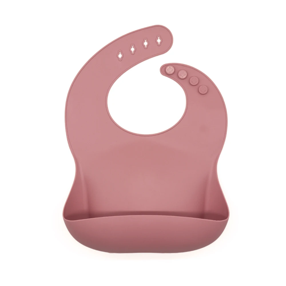 Wholesale Baby Feeding Supplies Silicone Baby Bib With with Food Catcher BPA Free Waterproof Baby Silicone Bibs