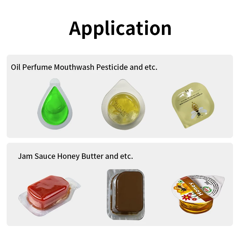 DPP Small Automatic Honey Sauce Butter Paste Oil Perfume Syrup Jam Liquid Blister Packing Machine