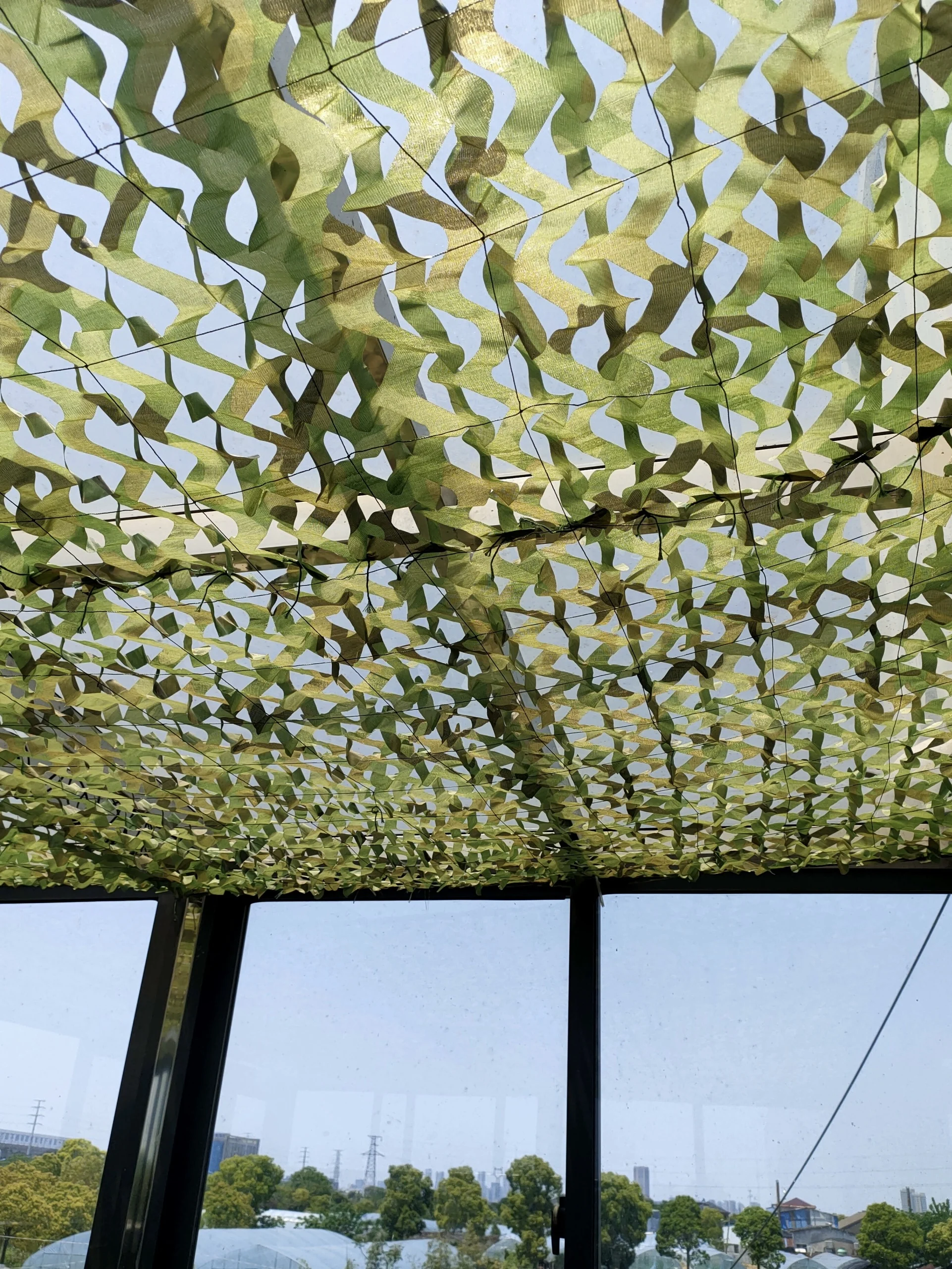 Anti-aerial photography green camouflage net Anti-counterfeiting net covers outdoor shading sunshade camouflage net