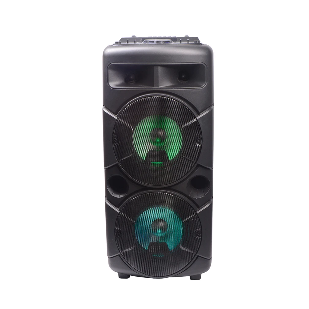T 2023 Popular Double 6.5 Inch Sound Box Speaker Wireless Bluetooth Karaoke Light Outdoor Party Speaker