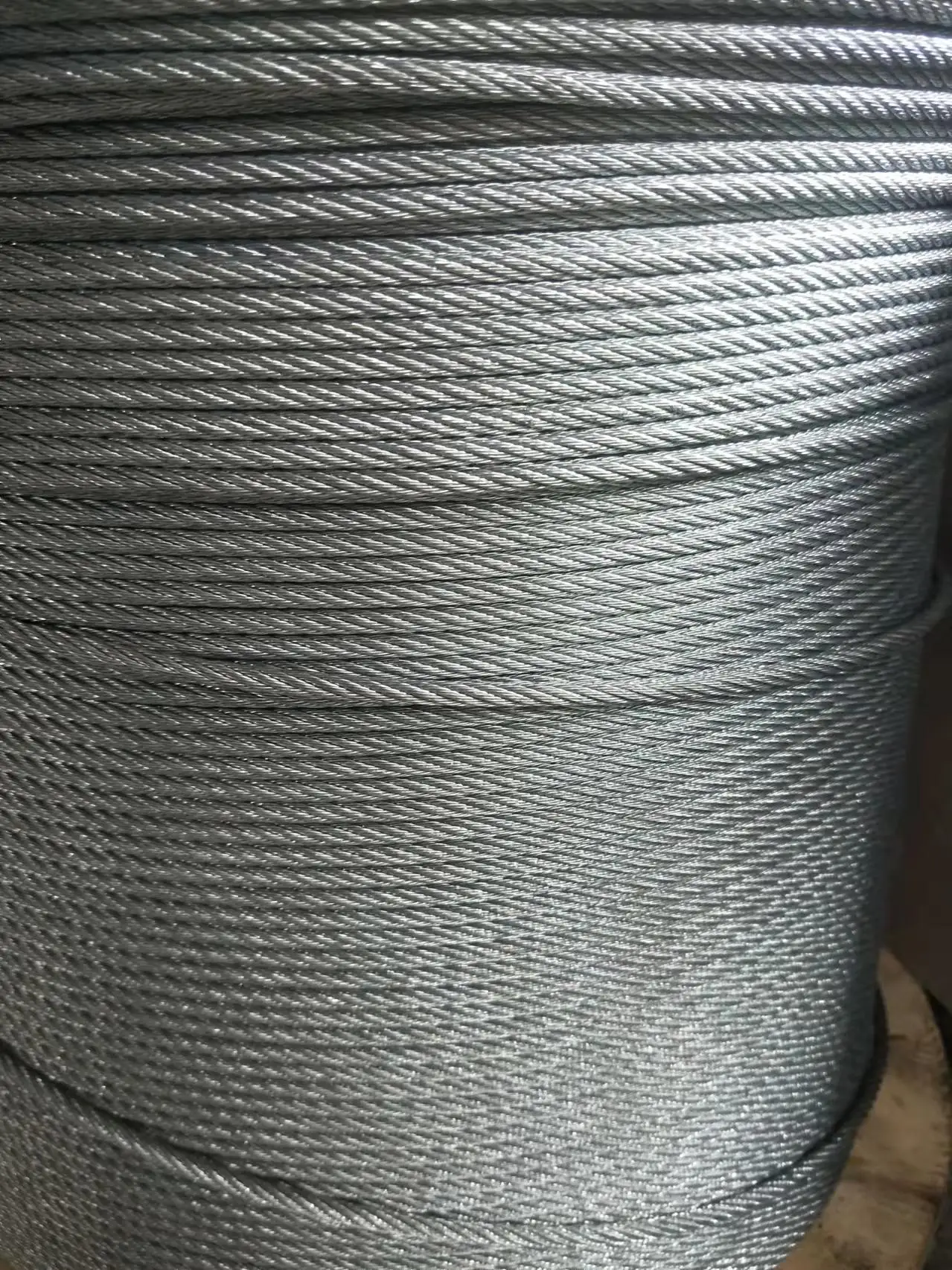 4mm 5mm 6x7+PP Steel Wire Rope Hot Dipped Galvanized