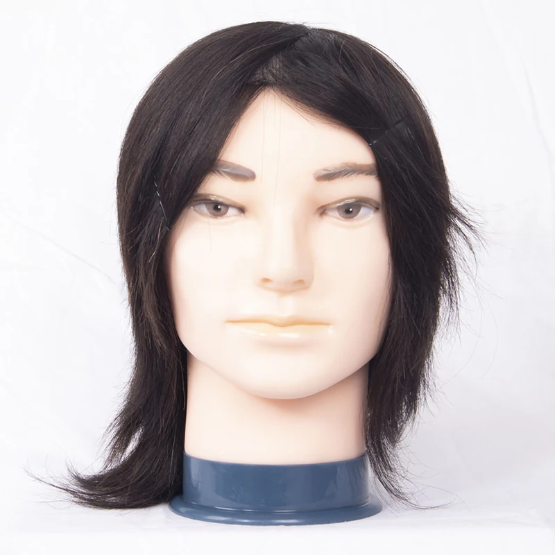 
Mannequin training head male/men training head 100% real hair training head 