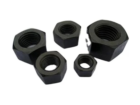 carbon steel black hex head full thread bolt and nut / carbon Steel bolt nut gr8.8