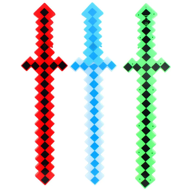 LYK-06 New Arrival Light-Up Toys LED Lightsaber Flashing Sounds Saber Mosaic Lighting Sword Led Pixel Sword Lightsaber