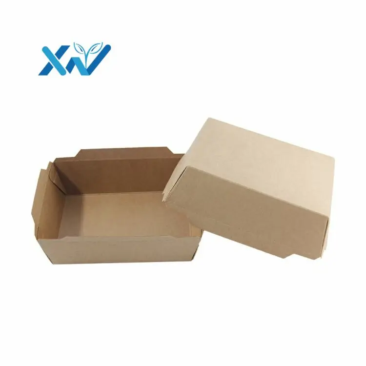 Wholesale custom design disposable kraft french fries box from china source factory supplier manufacturer