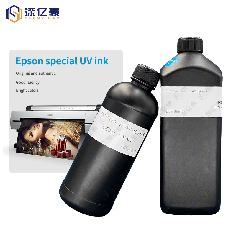 High Quality Hard LED UV Ink UV Inkjet Ink For Epson XP600 DX5 DX7 TX800 UV Flatbed Printer