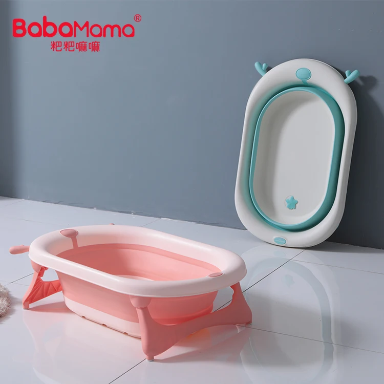 Baby Foldable Bathtub Plastic Child Size Bath Tub Baby Folding Bathtub for Kids