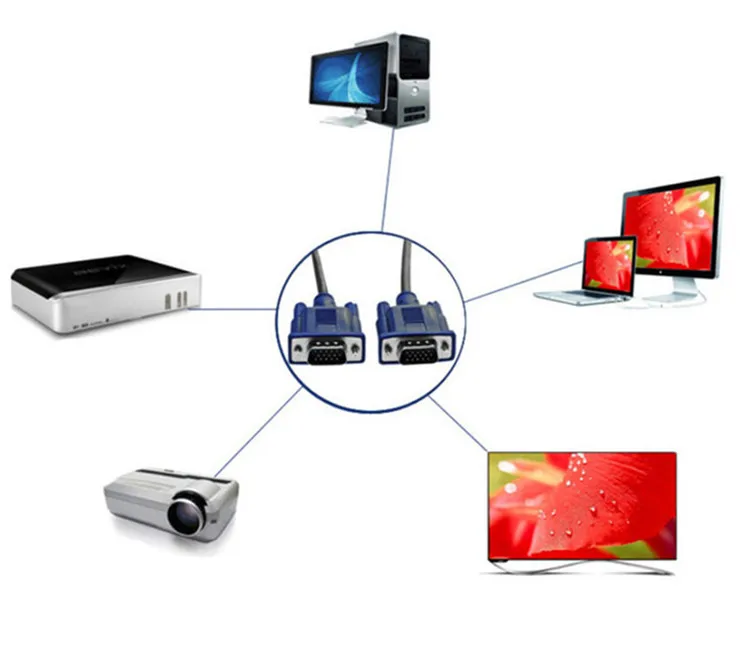  Горячее предложение 1 5 м 15 PIN Male To компьютер 3 + VGA к