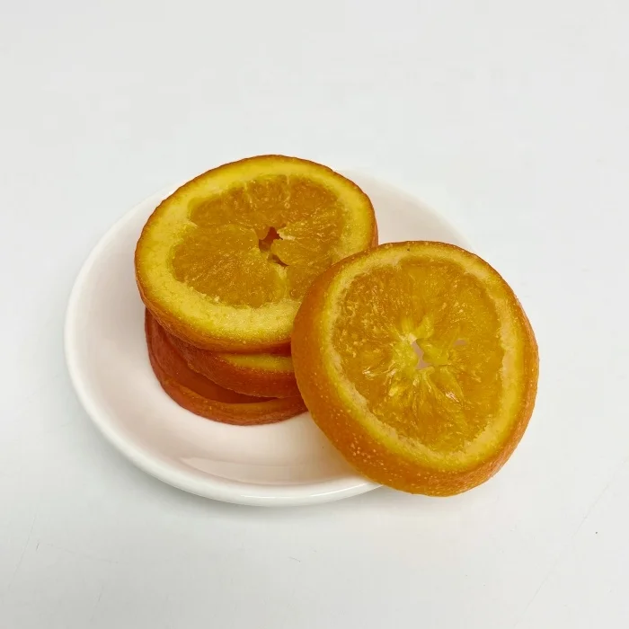 Чистый натуральный сладкий вкус Сушеные мягкие апельсиновые ломтики в сиропе кондитерские изделия оптовая цена