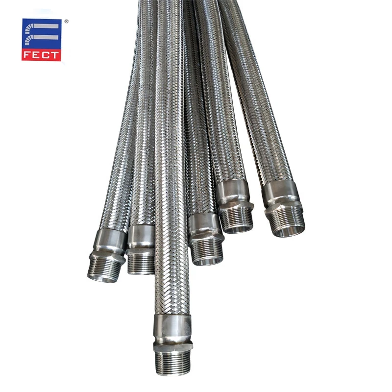 Гибкий металлический шланг из нержавеющей стали с угловым фитингом/Плетеный гофрированный фланцевым