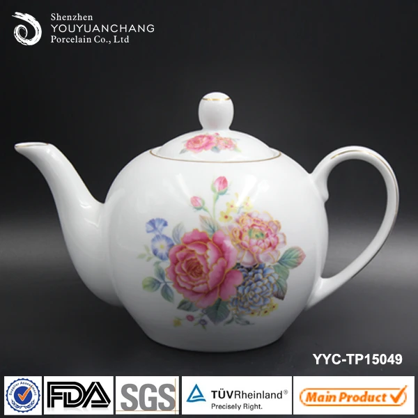 
600cc 700cc 800cc 1000cc 1200cc 1500cc round shape ball porcelain tea coffee pot 
