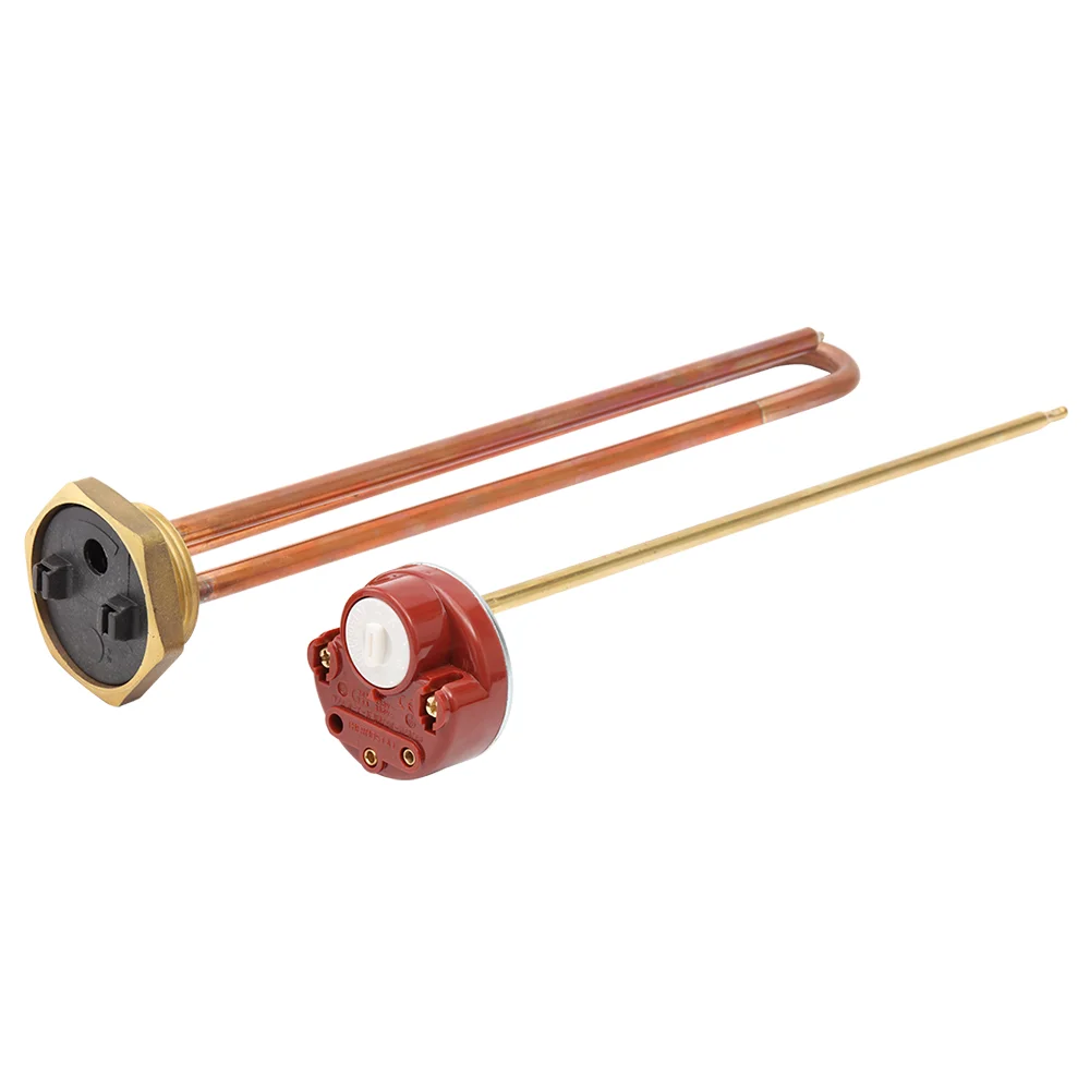 WNA-4  brass flange copper made 300mm electric heat pump water heating element with thermostat
