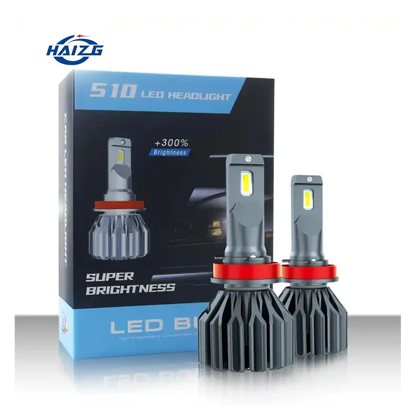 HAIZG Auto Lighting Systems 75w 15000lm H7 Bulbs Headlights Lamp H1 H4 H11 9005 Car Led Headlight bulb Canbus