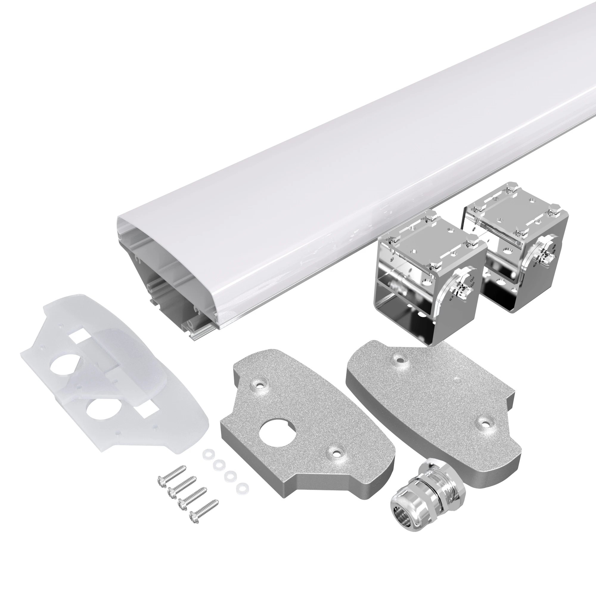 Склад IP65 IK10 150lm/W Светодиодная трехстороннее освещение корпус из алюминия