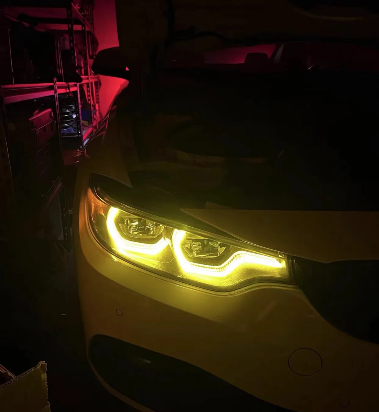 Yellow Angel Eyes DRL Modified multi-color Daylights For Bmw F80 M3 F32 F82 M4 F36 LED Headlight 63117493229  63117493230