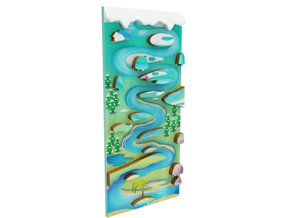 Indoor Kids Cartoon Climbing Wall Custom