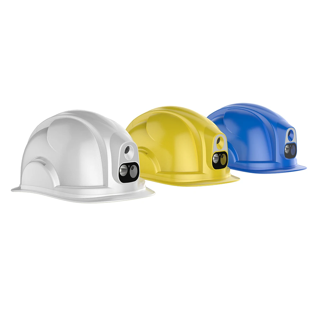 4G 1080P hard hat Real-Time live Streaming GPS Positioning Safety Helmet Camera Flashlight  Live Video Camera