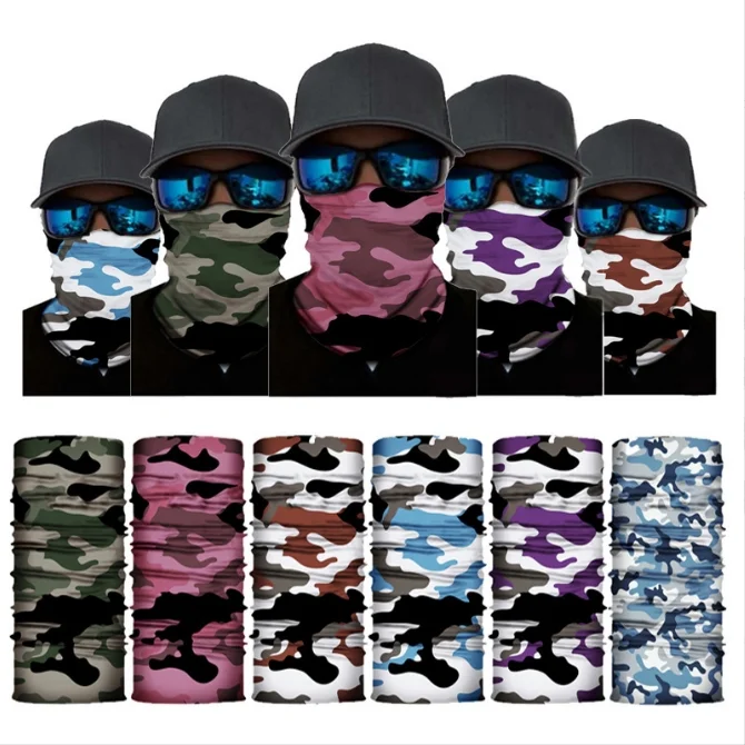 Seamless Neck Gaiter Shield Scarf Bandana Face Mask Seamless UV Protection for Motorcycle Cycling Riding Running Headbands