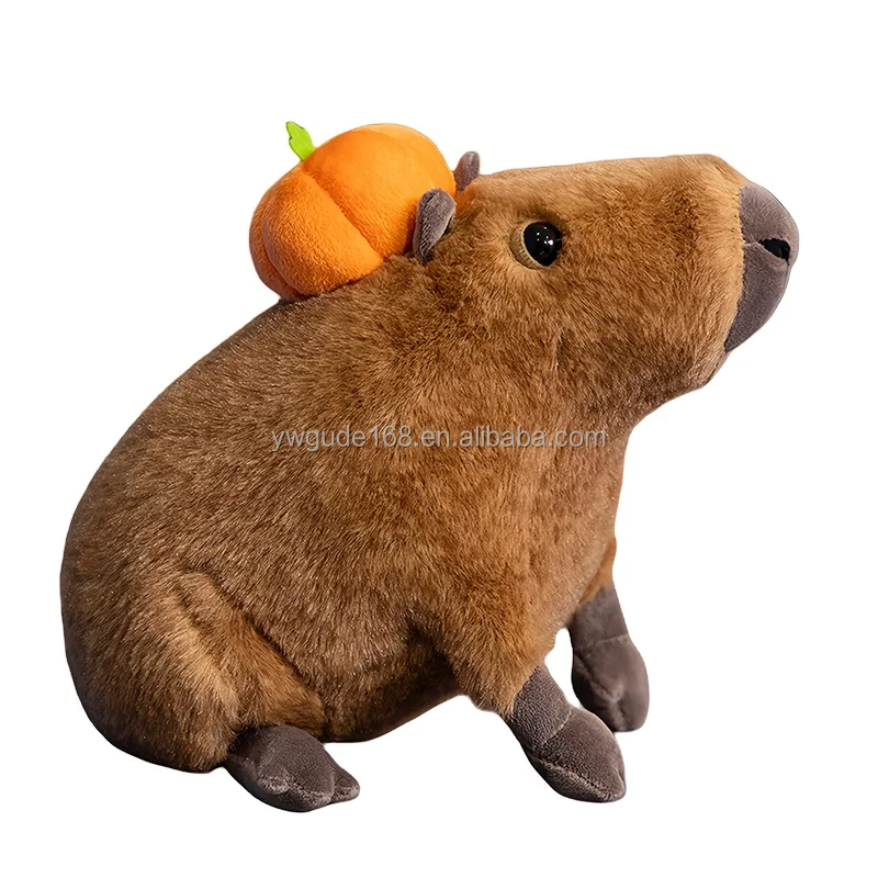Simulation Capybara Plush Toys Stuffed Animal Kawaii Fluffty Doll Plush Water Pig For Birthday Gift