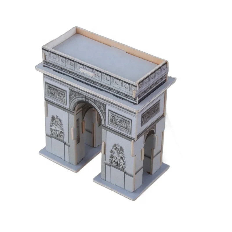 High Quality Building Model Puzzle 3d Puzzle World Famous Building Architecture Paper Jigsaw Diy Toy