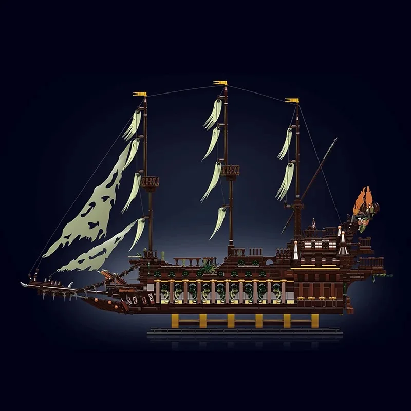Форма King 13197 Летающий Dutchman парусник игрушка конструктор Модель 4364 шт. сборка Набор строительных блоков для мальчиков