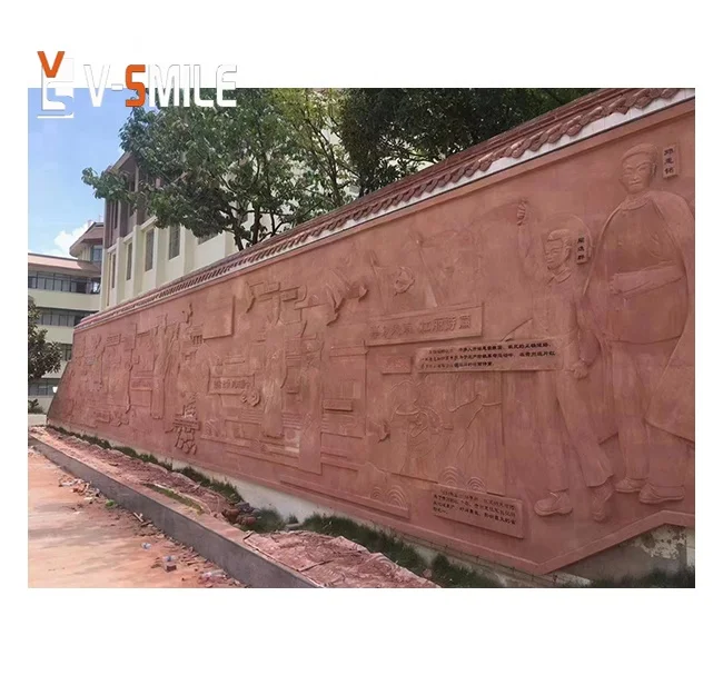 Sandstone Flowers Stone Relievo Sandstone Relievo Relief Exterior Wall Panels Sandstone Wall Cladding Panels