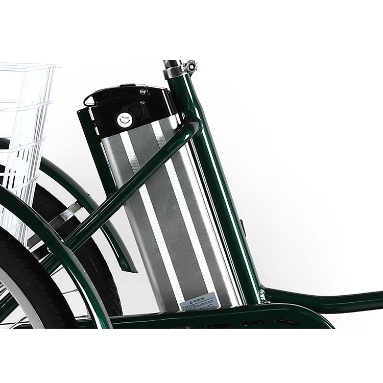 Human pedal electric tricycle OEM elderly leisure rickshaw other tricycles 3 wheel open electric tricycles with rear basket