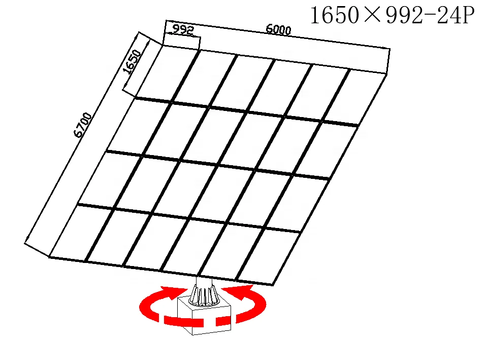 made in china price photovoltaic 7kw  solar tracker system sun tracking system