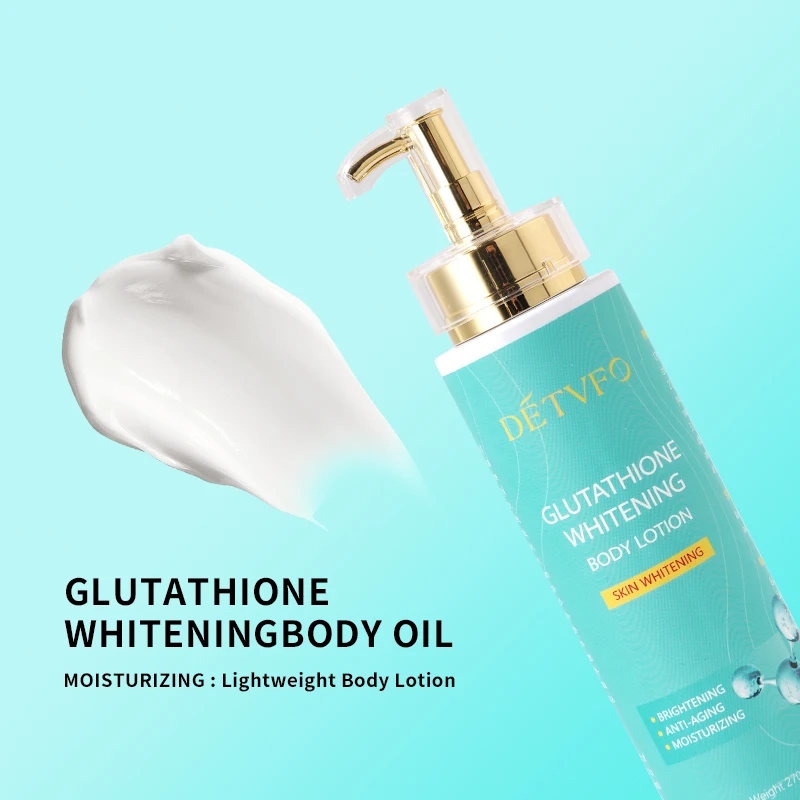 Oem Custom Logo Black Skin Lightning White Private Label Glutathione Brightening Body Lotion For Black Skin