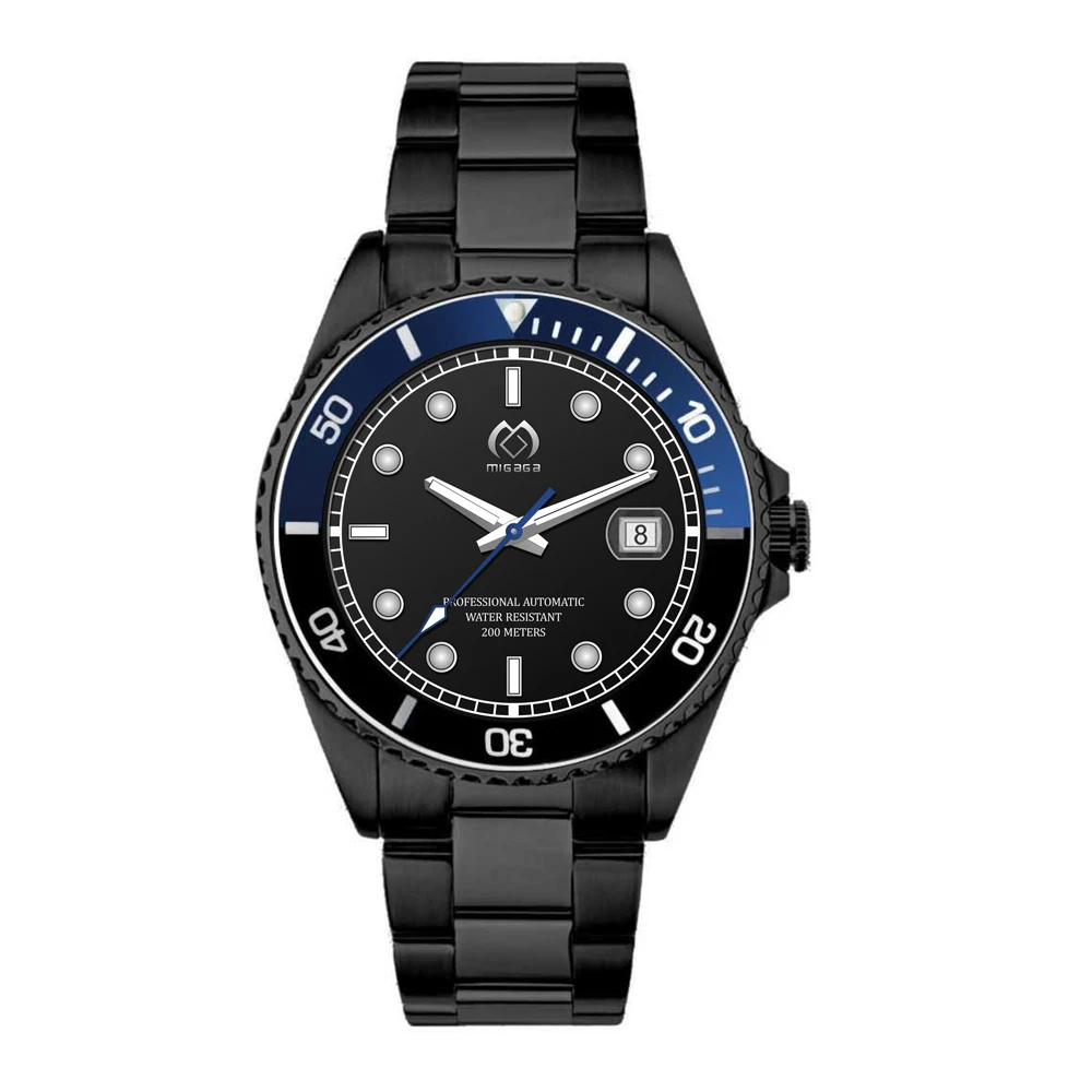 MIGAGA top Brand watch make custom watch luxury rose gold mens mechanical watch