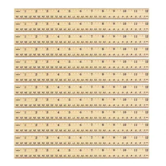 Portable Environmentally Cheap Wooden 12 Inch 30 Cm Long Ruler Suitable For Office And Student